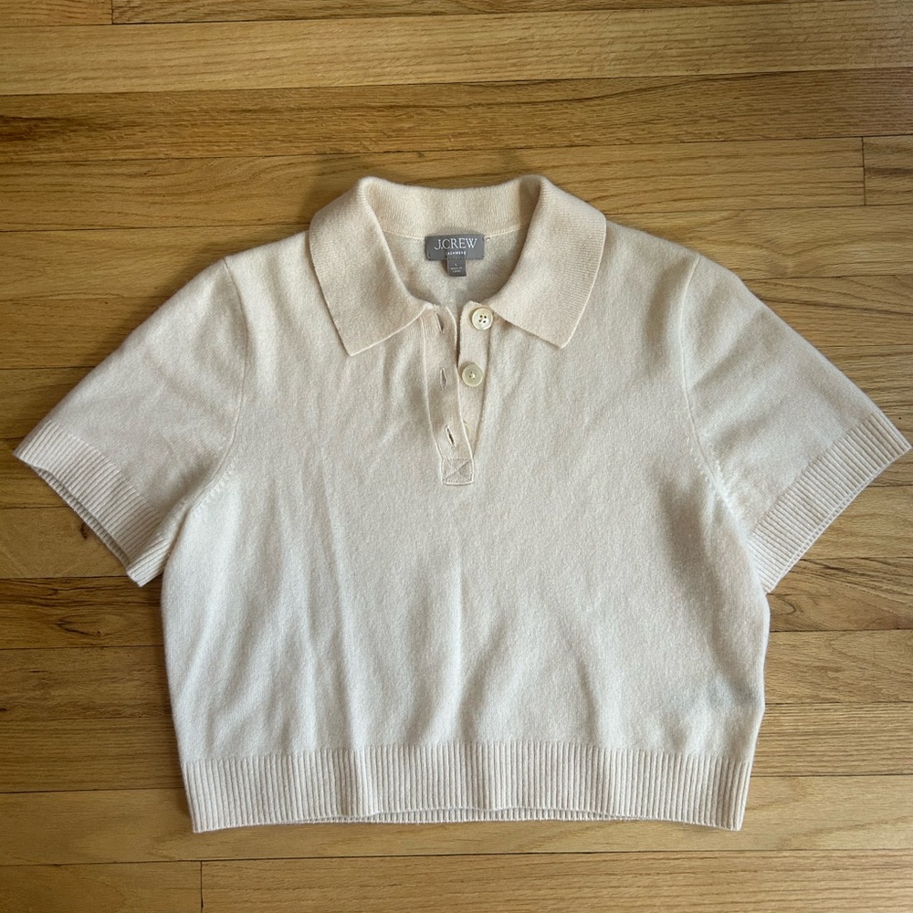 J. Crew Cashmere Cropped Sweater